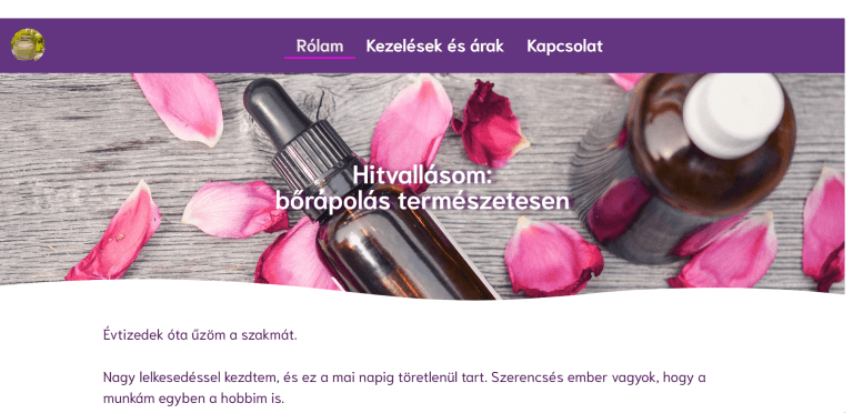 Weboldal referenciák - charmekozmetika.hu II